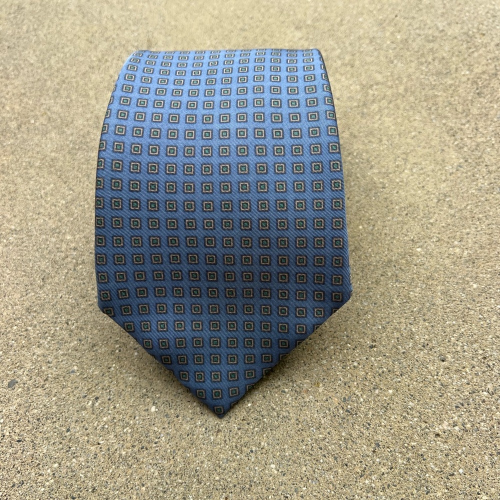 NWOT Ralph Lauren Purple Label Luxury Blue Silk Tie Necktie Formalwear
